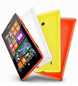Nokia Lumia 525 @evleaksin julkaisemassa kuvassa