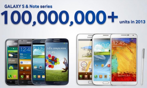 Samsung Galaxy S ja Galaxy Note -sarjat yli 100 miljoonan myyntiin