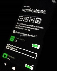 Windows Phone 8.1:n ilmoitusten ja pika-asetusten asetusnäkymä WMPoweruserin aiemmin julkaisemassa kuvassa