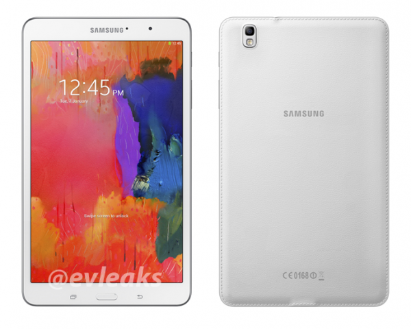 Samsung Galaxy Tab PRO 8.4 @evleaksin julkaisemassa kuvassa