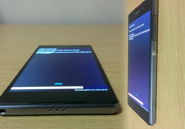 Sonyn D6503-mallikoodillisesta puhelimesta xda-developers-keskustelupalstalla julkaistuja kuvia