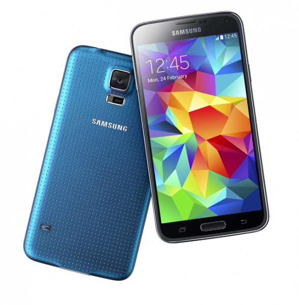 Samsung Galaxy S5 sinisenä värivaihtoehtona