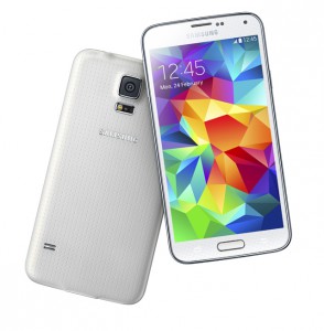 Samsung Galaxy S5 valkoisena värivaihtoehtona