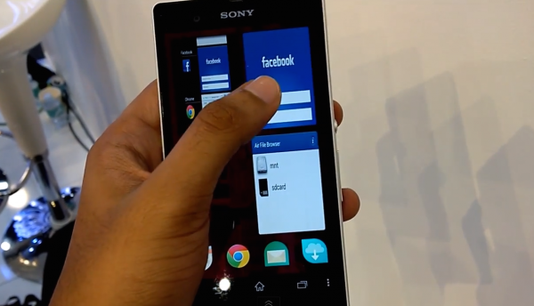 Jollan Sailfish launcher Sonyn Android-puhelimessa