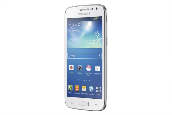 Samsung Galaxy Core valkoisena edestä
