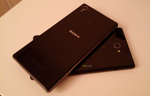 Sony Xperia G ViziLeaksin julkaisemassa kuvassa Xperia Z1:n alla