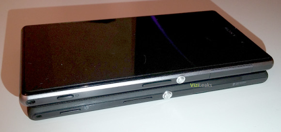 Sonyn Xperia G Xperia Z1:n alla ViziLeaksin aiemmin julkaisemassa kuvassa