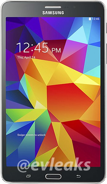 @evleaksin julkaisema kuva Samsung Galaxy Tab 4 7.0:sta