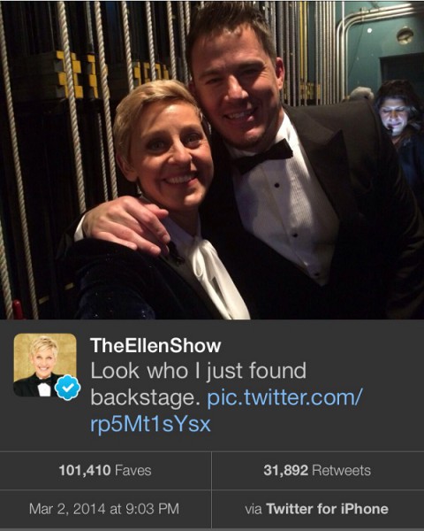 Ellen DeGeneres twiittasi backstagelta iPhonella - viis Samsung-markkinointiyhteistyöstä!