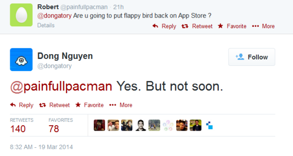 Nguyen vahvisti: Flappy Bird on tekemässä comebackin