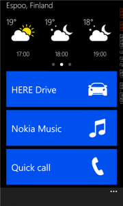 Nokia Car Appiin saa näkyviin myös säätiedot