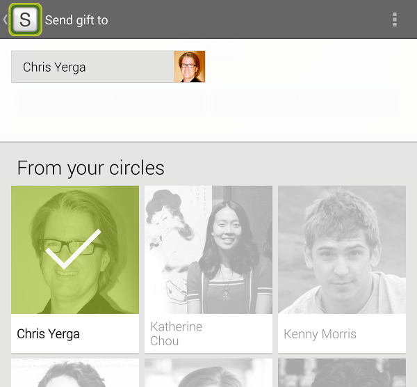 Näin toimisi Google+ -ystäville asioiden jakamienn Google Play Gamesin kautta