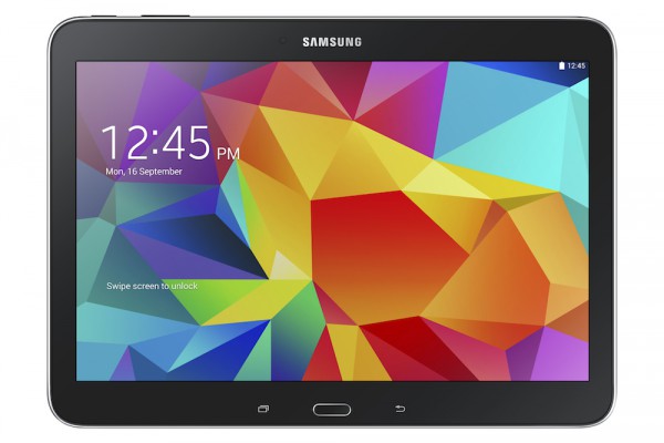 Samsung Galaxy Tab 4 10.1 mustana edestä
