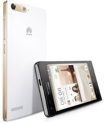 Huawei Ascend P7 mini edestä ja takaa - tulossa on ainakin kaksi värivaihtoehtoa