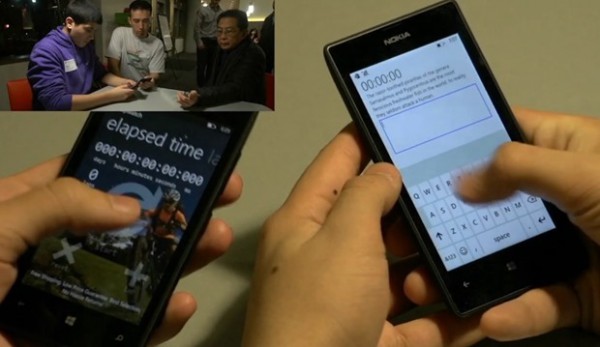 Microsoft esitti BUILDissa videon, missä nähtiin kuinka uudella Windows Phonen näppäimistöllä lyötiin kirjoitusnopeudessa aiempi maailmanennätys