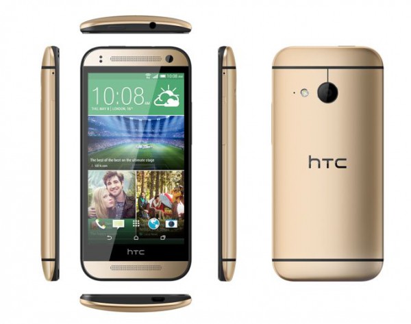 HTC One mini 2 kultaisena