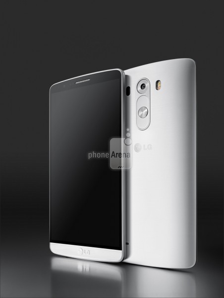 LG G3 valkoisena Phone Arenan julkaisemassa lehdistökuvassa