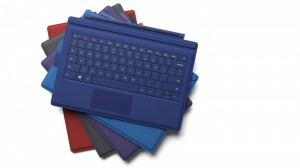 Microsoft Surface Pro 3:n Type Cover -näppäimistökuoria eri väreissä