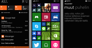Windows Phone 8.1:n uudistuksia: Toimintakeskus, monipuolisempi kotinäkymä, kehittyneempi Internet Explorer 11