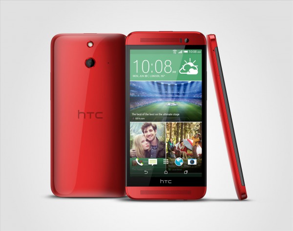 HTC One (E8) punaisena (Electric Crimson)