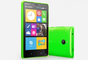 Nokia X2 vihreänä