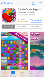 Candy Crush Saga iOS App Storessa