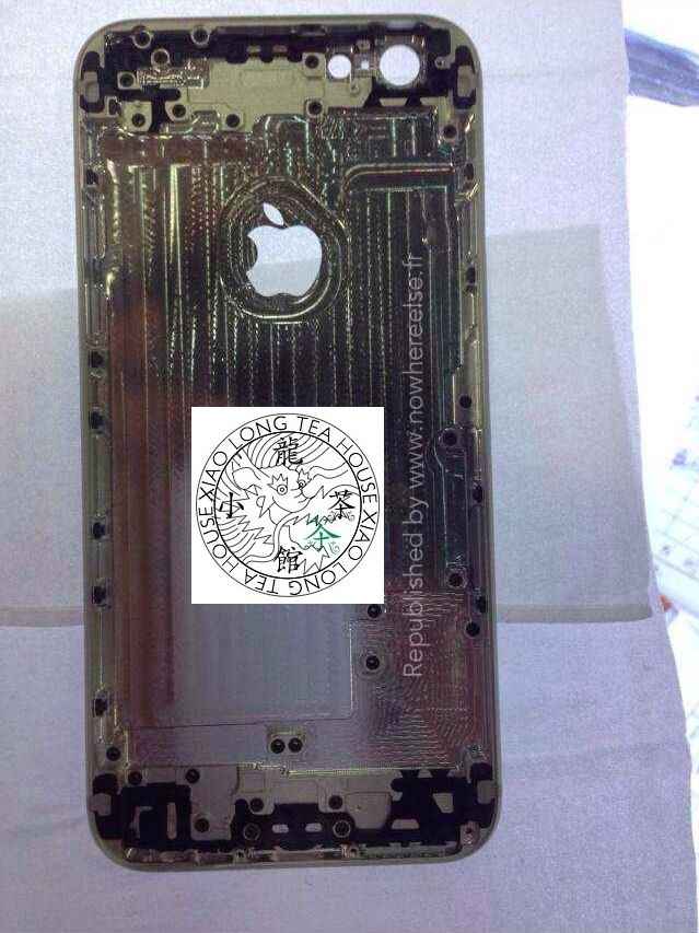 iPhone 6:n takakuori vuotokuvassa