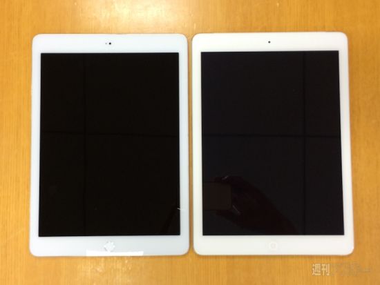 Vasemmalla huhuttu iPad Air 2 ja oikealla iPad Air