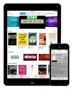 Apple iBooks aiemmin iPadilla ja iPhonella