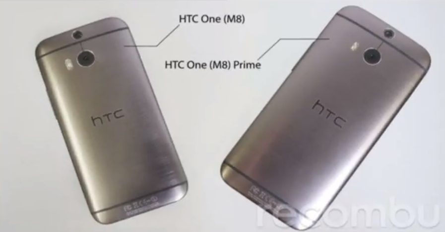 Vuotokuvassa HTC (M8) One sekä aiemmin Primeksi veikkailtu puhletti, One (M8) Max