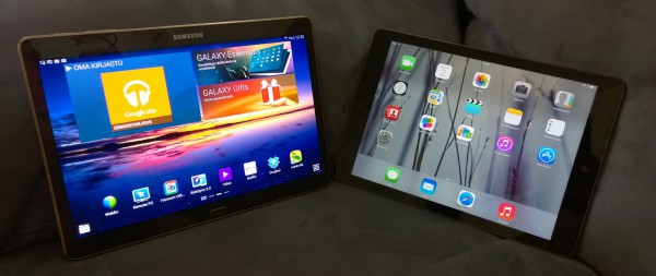 Samsung Galaxy Tab S 10.5 ja Applen iPad Air