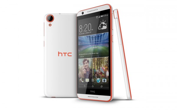 HTC Desire 820 Tangerine White -värissä