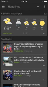 Google News & Weather iOSilla