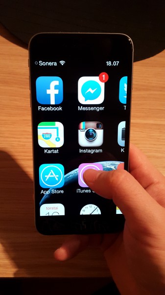 iPhone 6 Plus ja zoomattu käyttöjärjestelmä