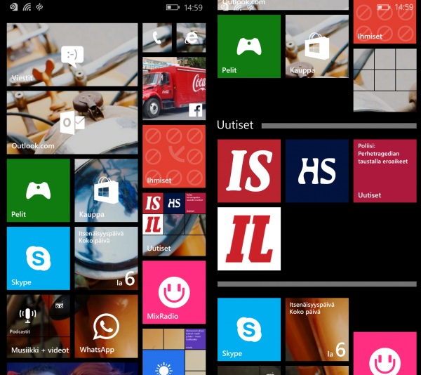 Lumia Denim -päivitys tuo kansiot Windows Phonen aloitusnäyttöön