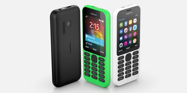 Nokia 215 eri väreissä