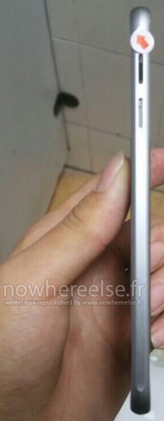 Samsung Galaxy S6:n alumiinirunko vuotokuvassa