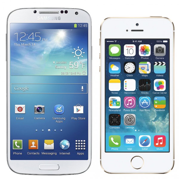 Galaxy S4 ja iPhone 5s
