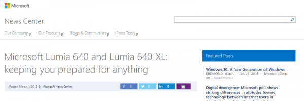 Lumia 640 ja 640 XL lipsahtivat