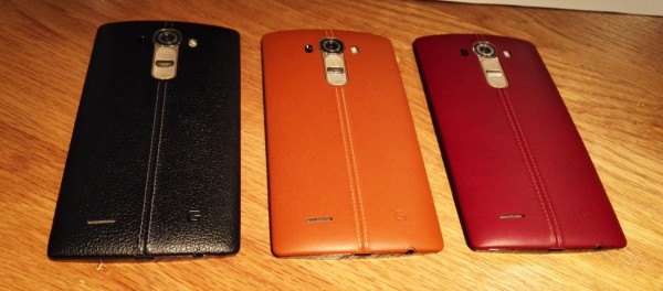LG G4 ja Suomeen saapuvien nahkakuorien värivaihtoehdot: musta, ruskea ja punainen