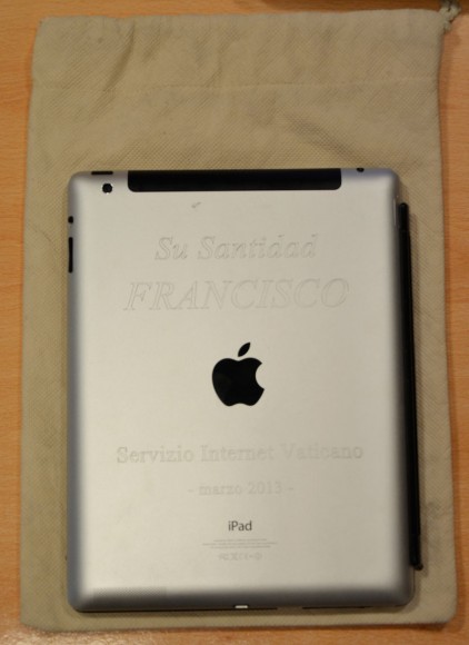 Paavi Franciscuksen iPad