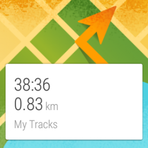 Googlen My Tracks tarjoaa tietoa suoraan kellon GPS:stä kuljetusta matkasta.