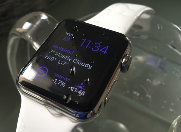 Apple Watch kestää vettä - lenkillä ei ole huolen häivää