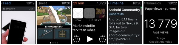 Instagram + suomalainen Rubeblade-peli + podcastien Overcast + Twitter + Numerics