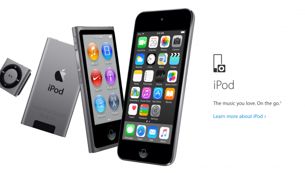 iPoditkin vielä mainitaan Applen Music-sivuilla, mutta hyvin ne on piilotettu sivun alalaitaan