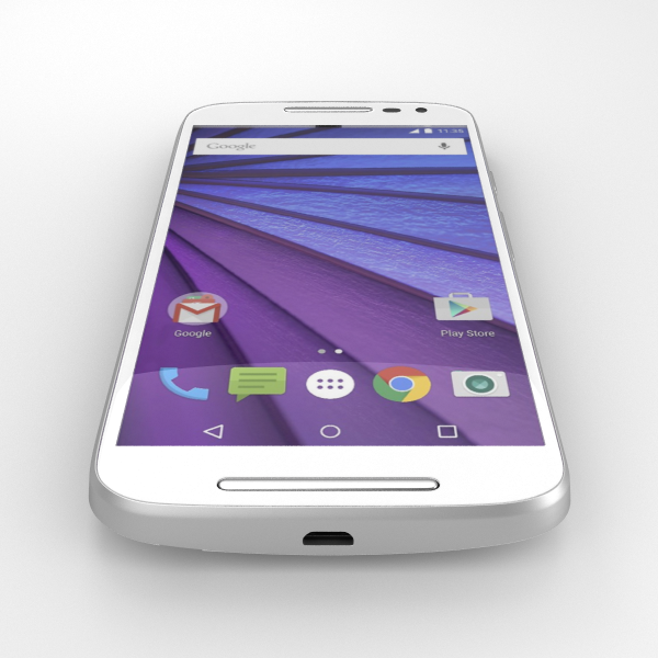 Motorolan Moto G (2015) renderöidyssä kuvassa