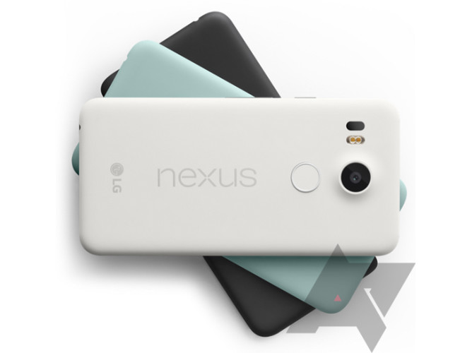 Nexus 5X kolmessa eri värissä