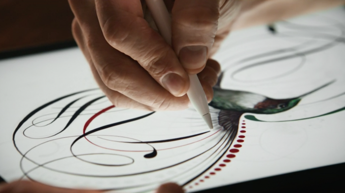 Apple Pencilin avulla käyttäjät voivat piirtää kätevästi iPad Prolla