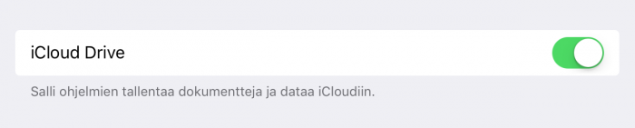 iOS 9 iCloud Drive