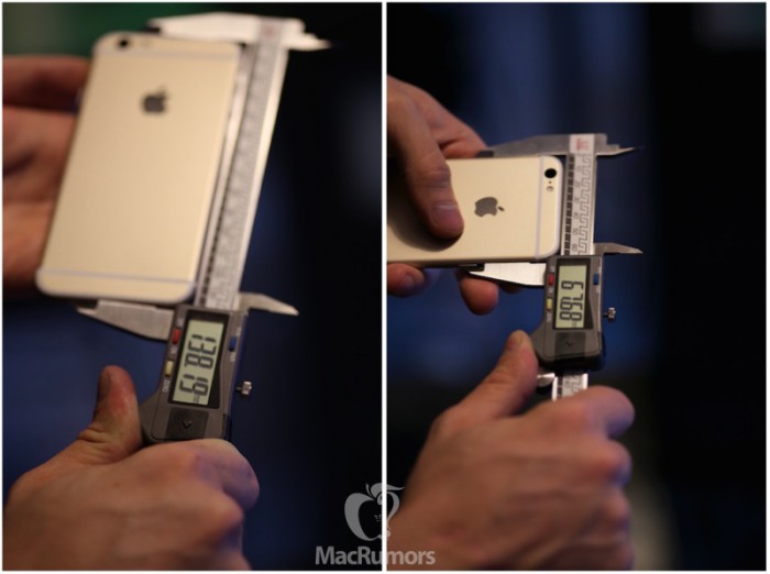 Myös korkeuden ja leveyden osalta iPhone 6s vaikuttaa edeltäjäänsä isommalta.